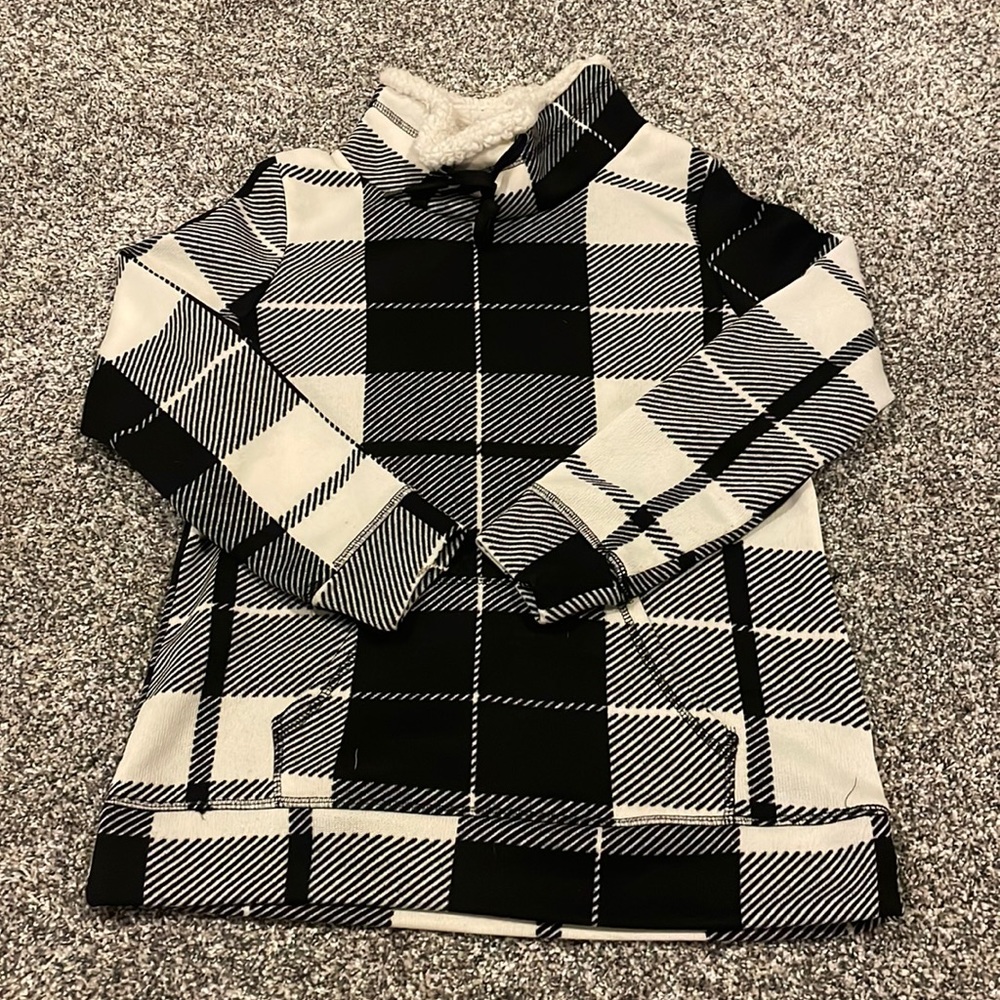 plaid turtle neck sweater